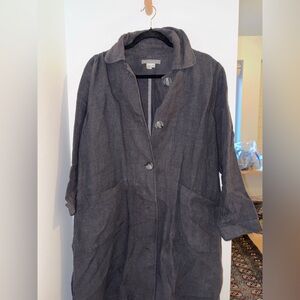 Stylish Charcoal Trench Coat